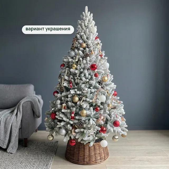 Северная заснеженная — вариант украшения