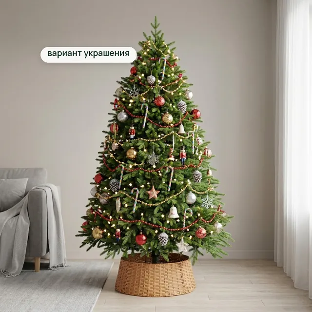 Сибирская люкс — вариант украшения